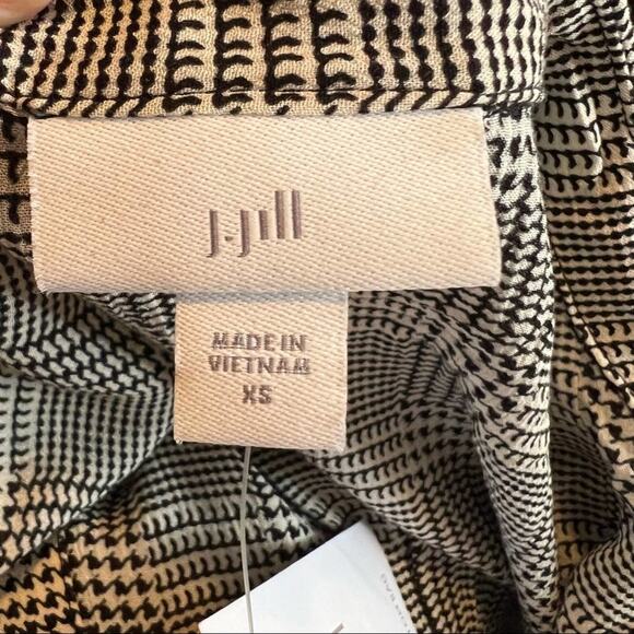 NWT J. Jill Women's Herringbone Button Down Tunic Blouse Top Long Sleeve Size XS - Picture 7 of 10